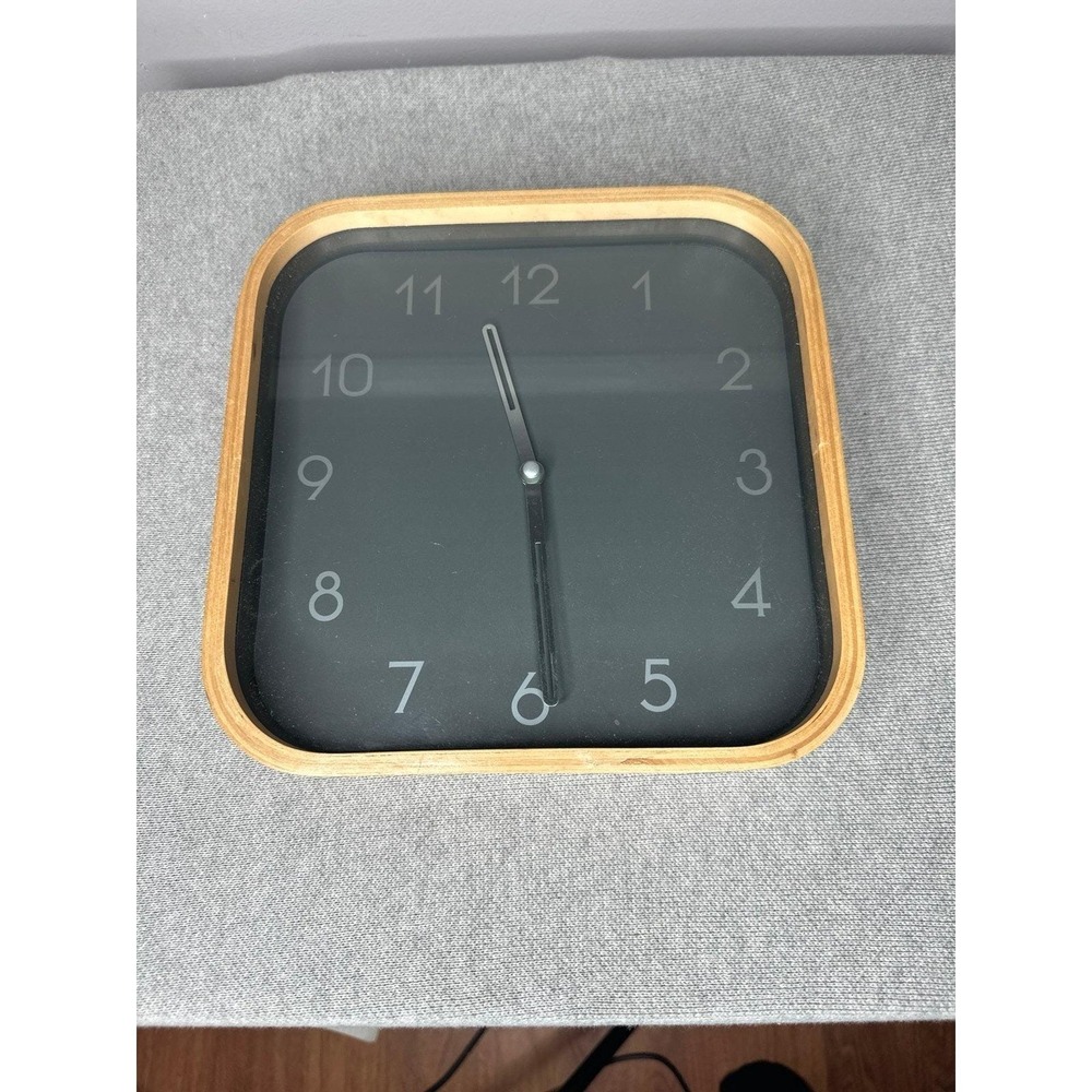 IKEA Piro Wall Clock Rare 90s Wooden Retro Johanna Jehnek Y2K